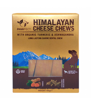 Pawfect Himalayan Cheese Chew Bar with Turmeric and Ashwagandha 195g (3x 65g)